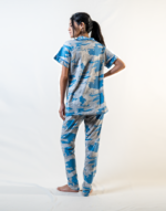 pyjama Half Sleeves Pajamas with Buttons - Image 3