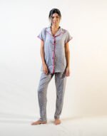 Half Sleeve Pajamas With Buttons