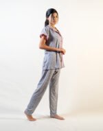 Half Sleeve Pajamas With Buttons - Image 3