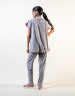 Half Sleeve Pajamas With Buttons - Image 4
