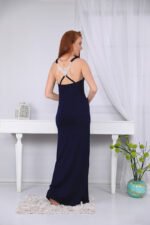 Strapless long nightgown with lace - Image 3