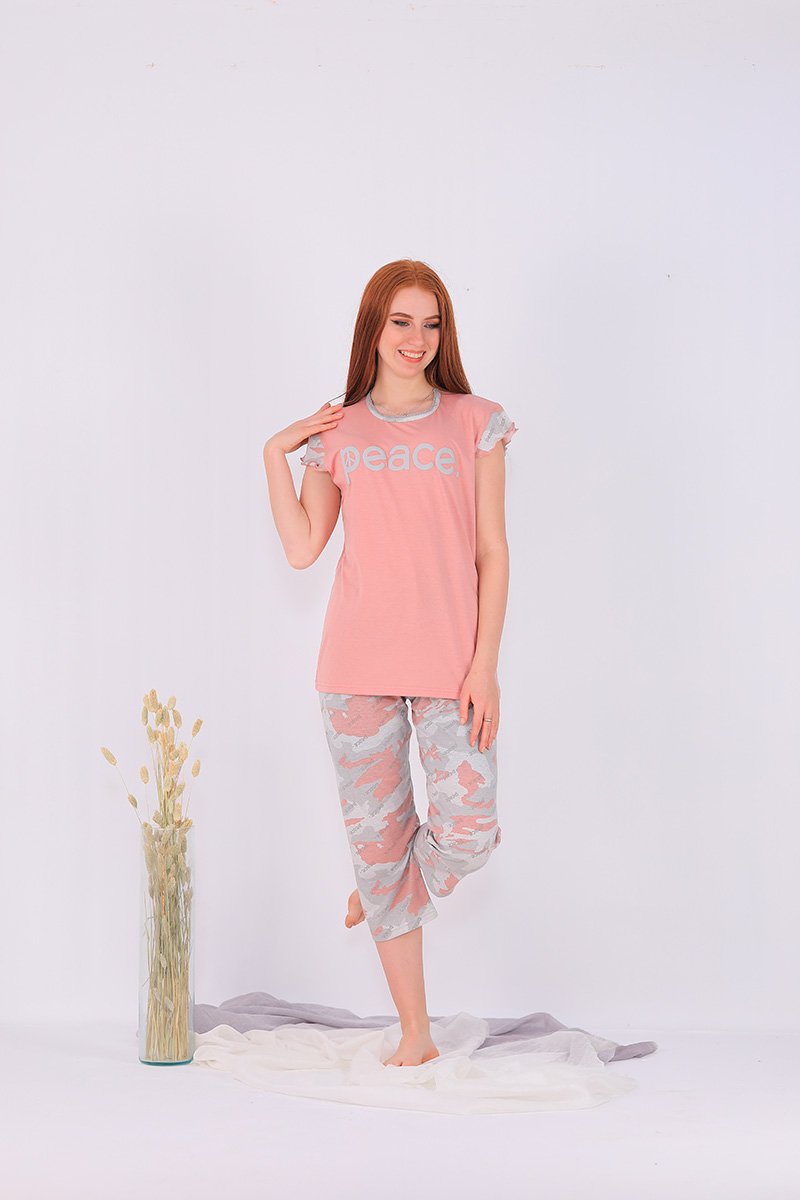 4T6A9980 Quarter-sleeve Bermuda pajamas - Image 1